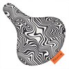 Zadelhoesje Bikecap seventies black &amp; white