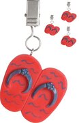 tafelkleedgewichtjes slippers rood