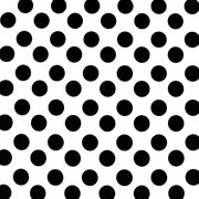 Bewijs stel je voor wiel Ovaal tafelzeil wit met grote zwarte stippen - Hiptafelzeil