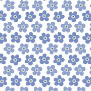 Ovaal tafelzeil Lola small big flower blauw