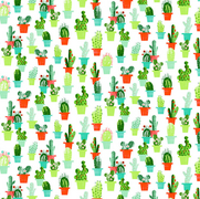 tafelzeil cactussen en bloemen