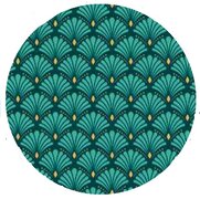 Rond tafelzeil pauw groen (140cm)