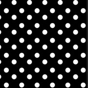 tafelzeil polkadot stippen zwart