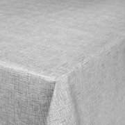 Rond tafelzeil linnux grijs (140cm)