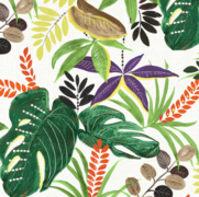 Ovaal tafelzeil tropische planten