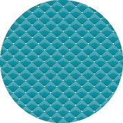 Rond tafelzeil retro mountains blue (140cm)