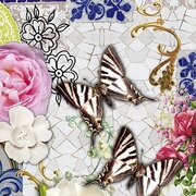 ovaal tafelkleed vlinders