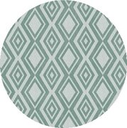Rond tafelzeil Diamente groen (137 cm)  