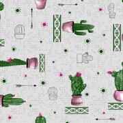 ovaal taflelzeil cactussen