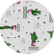 Rond tafelzeil cactus Mexico (140cm)