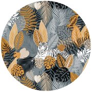 tafelzeil rond met tijger jungle