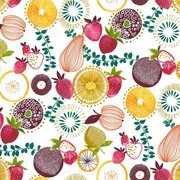 Ovaal tafelzeil happy fruit