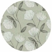 Groot rond tafelzeil klaproos oudgroen (160cm)