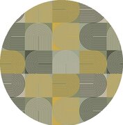 Rond tafelzeil retro 70's (140cm)