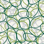 Ovaal tafelzeil bubbles green 