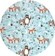 Rond tafelzeil dierenvrienden (140cm) 