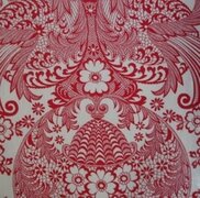 Ovaal Mexicaans tafelzeil paraiso rood