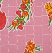 Ovaal Mexicaans tafelzeil rosendal roze
