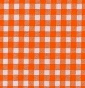 Ovaal Mexicaans tafelzeil ruitjes oranje