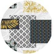 Rond tafelzeil feng shui patchwork (140cm)