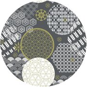 Rond tafelzeil cirkels (140cm)