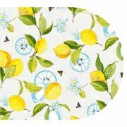 Ovaal tafelzeil lemon & lime  