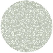 Groot rond tafelzeil takjes groen (160cm)