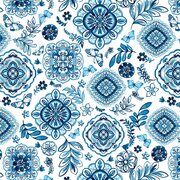 Tafelzeil portugese zomer blauw