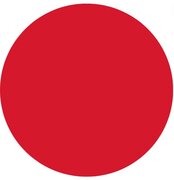 Rond tafelzeil effen rood (140cm)
