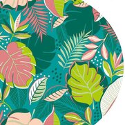 Ovaal tafelzeil funcky leafs green
