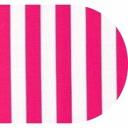 Ovaal Mexicaans tafelzeil strepen roze