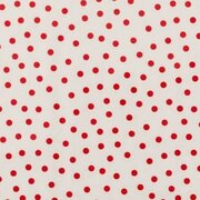 Mexicaans tafelzeil polkadot wit met rode stippen