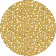 Rond wasbaar gecoat tafelzeil Celia Mostaza (140 cm)