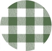 Rond tafelzeil olijfgroen ruitje (140cm) 