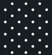 Tafelzeil zwart met witte stippen 