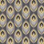 Tafelzeil art deco donkergrijs