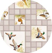 Rond tafelzeil wilde eend en fazant