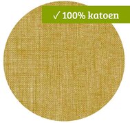 Rond wasbaar gecoat tafelzeil texture mustard  (140 cm)