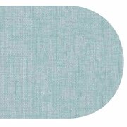 Ovaal wasbaar gecoat tafelzeil Texture azul