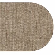 Ovaal wasbaar gecoat tafelzeil Texture chocolate