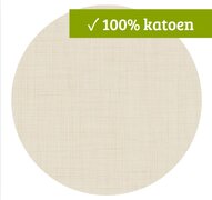 Rond wasbaar gecoat tafelzeil Texture beige (140 cm)