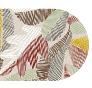 Ovaal wasbaar gecoat tafelzeil Karma bruin