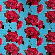 Mexicaans tafelzeil rosas lichtblauw