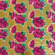 Mexicaans tafelzeil rosas goudbruin