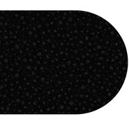 Ovaal wasbaar gecoat tafelzeil Lyra zwart