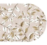 Ovaal wasbaar gecoat tafelzeil Anne