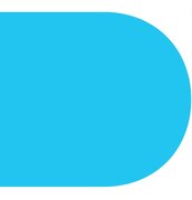 Ovaal tafelzeil effen licht blauw