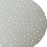 Ovaal tafelzeil beige Bubbles