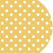 Ovaal tafelzeil Dottie geel