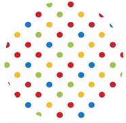 Rond tafelzeil Dottie bont (140cm) 